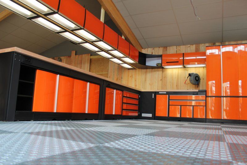 4 Ensemble orange en L