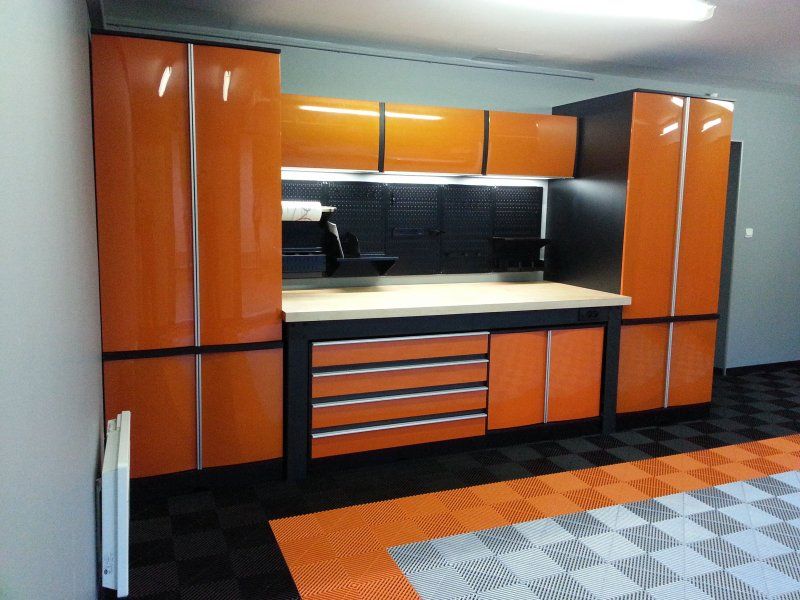 Ensemble orange Harley