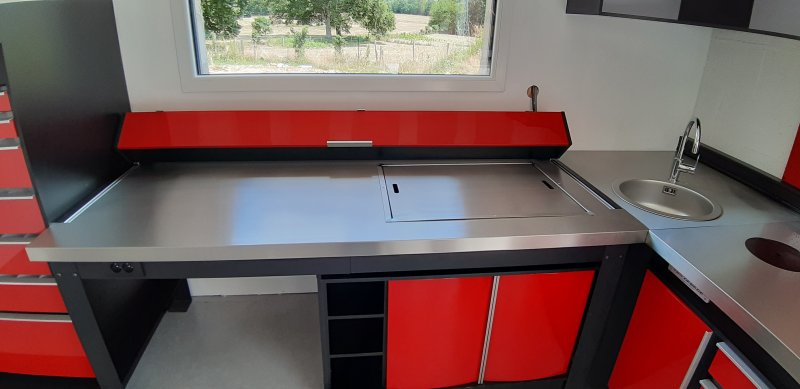 Ensemble rouge en L