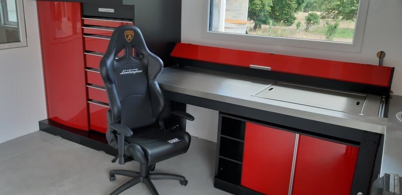 Ensemble rouge en L